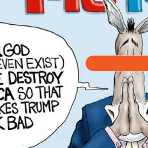 liberal media destroy America cartoon