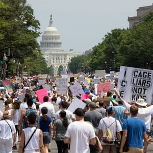 immigration rally concussion