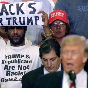 black support for Trump
