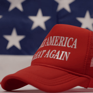 election worker remove MAGA hat