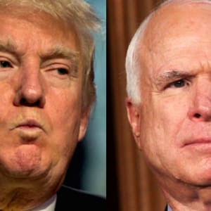 trump mccain hero