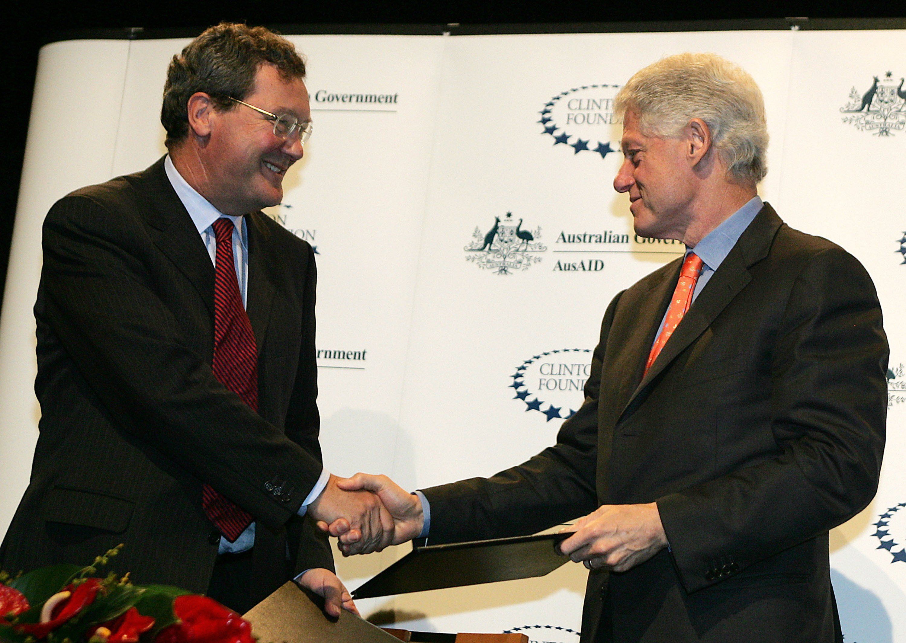 alexander downer clinton foundation