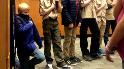 north carolina cub scout kneel