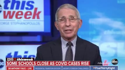 Dr. Fauci Says 'Close The Bars And Keep The Schools Open'