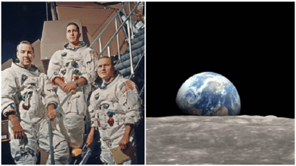 On Christmas Eve in 1968, three astronauts taking part in the historic Apollo 8 manned mission to the moon captivated the world by reading the opening verses of the Bible.
