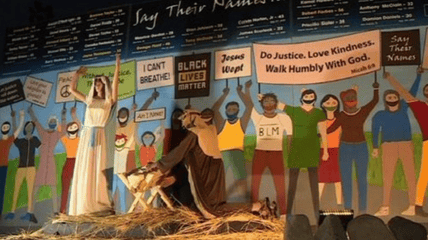 black lives matter nativity