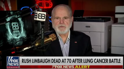 rush limbaugh rest in piss