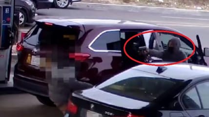 A frightening surveillance video shows a Democratic candidate for Washington D.C. City Council being carjacked in broad daylight.