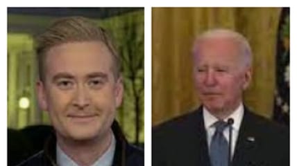 Fox News reporter Peter Doocy seemed to get a good laugh over comments made by President Biden suggesting he is a "stupid son of a bitch," indicating he may embrace the label and wondering if anybody has fact-checked the claim yet.