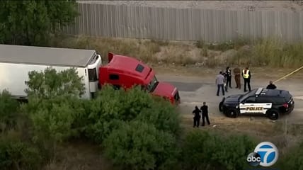 illegal immigrants semi trailer