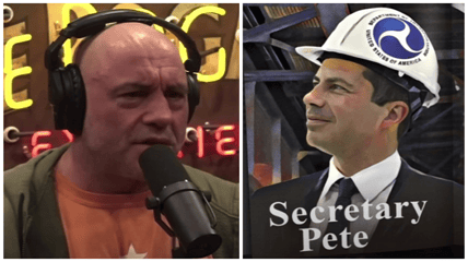 Popular podcast host Joe Rogan heavily criticized Pete Buttigieg after the Transportation Secretary complained about too many white people working in the construction industry, noting hiring based on diversity can lead to "disasters."