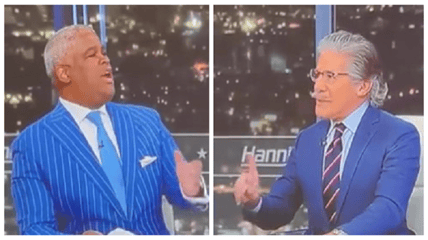 Fox Business host Charles Payne nearly lost it on Geraldo Rivera after the two sparred over a video showing air raid sirens being heard as President Biden made a surprise visit to Ukraine earlier this week.
