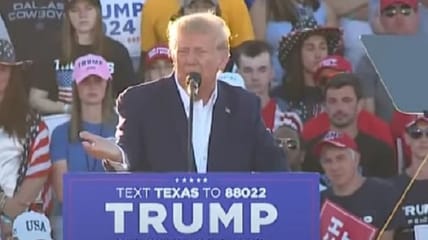 Republican presidential candidate Donald Trump warned that the United States is accelerating toward another World War and suggested "deep state" actors were gunning for him since he vowed to end the conflict in Ukraine.