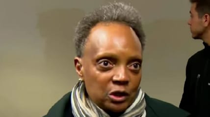 A shocking video has emerged from this past weekend's 'Teen Takeover' riots in Chicago, showing a woman being attacked by a throng of people on a doorstep, screaming in terror, and Mayor Lori Lightfoot's focus was on making sure the downtown violence was not characterized as "mayhem."