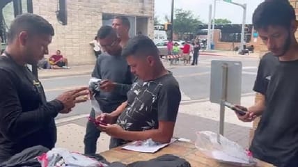 Video and images emerging from the border purportedly show some illegal immigrants opening up packets which include government-issued smartphones and directives to appear at a court date set many years in the future.