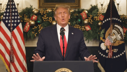 President Trump unexpectedly signed the COVID relief bill but continued to demand $2,000 stimulus checks for Americans while insisting "wasteful items" be removed.