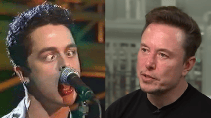 X CEO Elon Musk took a jab at aging punk rockers Green Day after the band altered their lyrics during a New Year's Eve performance to slam supporters of Donald Trump.