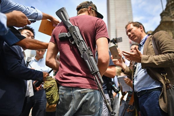 <> on July 18, 2016 in Cleveland, Ohio. republicans guns mentally ill