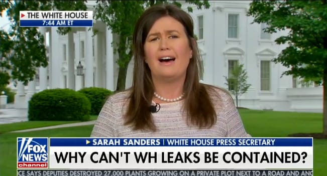 sarah sanders leakers