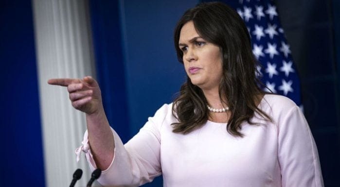 Sarah Sanders Jim Acosta