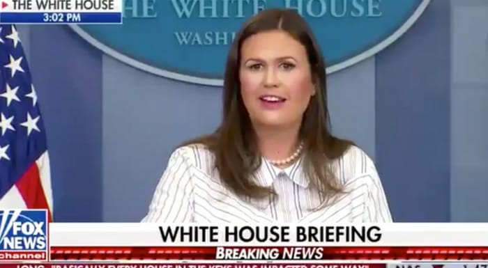 sarah huckabee sanders what happened