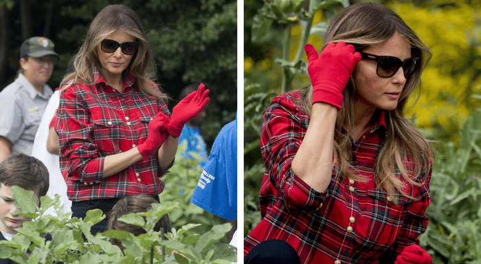 melania trump white house garden