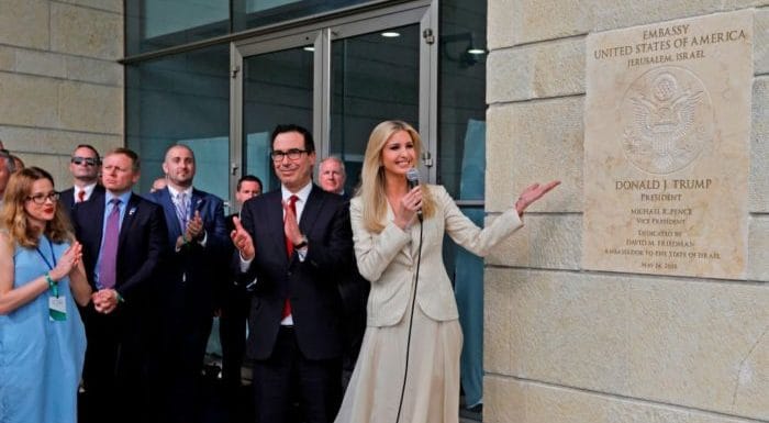 Democrats skip opening of jerusalem embassy
