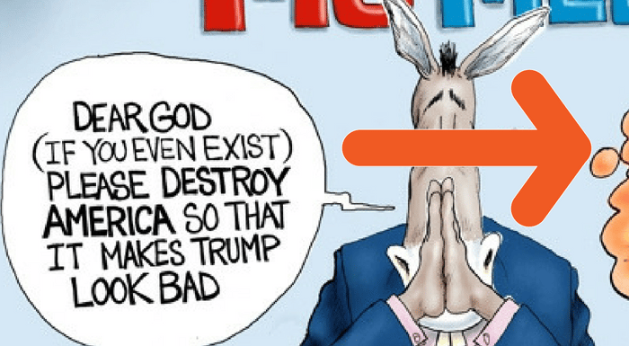 liberal media destroy America cartoon