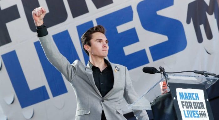 David Hogg threatens Trump