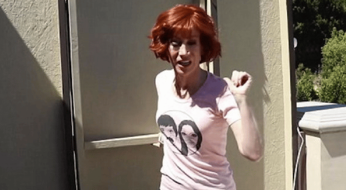 Kathy Griffin builds wall
