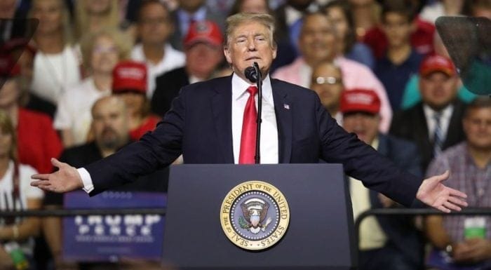 trump florida speech Robot