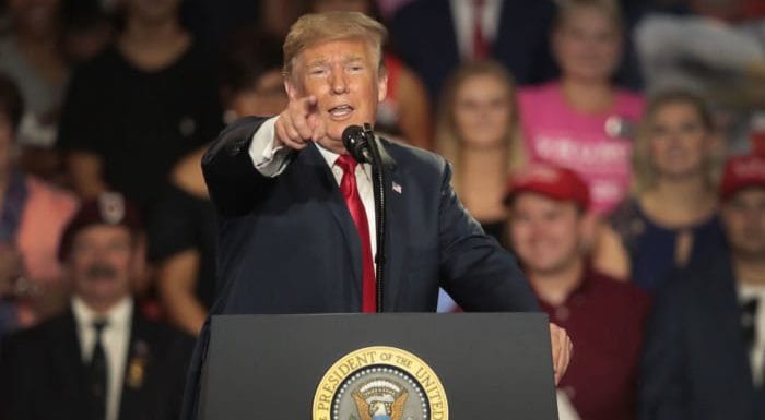 trump mocks feinstein