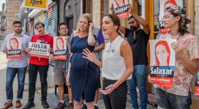 Julia Salazar background