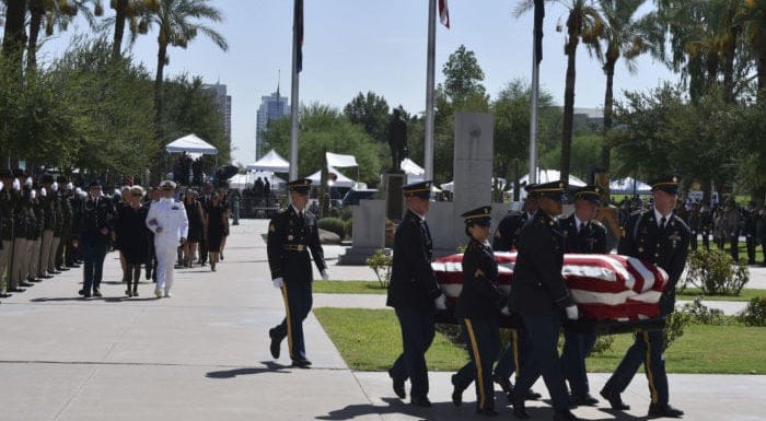john mccain funeral invite