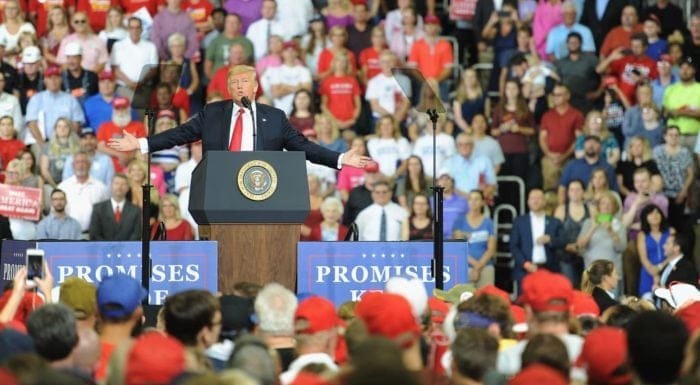 trump mccain rally