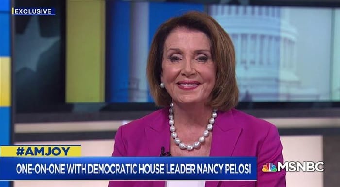 Nancy Pelosi Democrats 2018 message