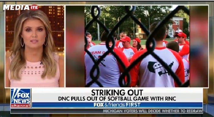 dnc rnc softball game