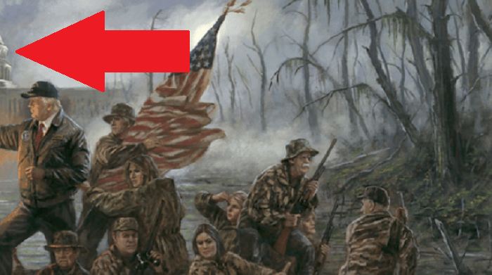 Trump crossing the Delaware