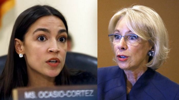 Betsy DeVos Ocasio-Cortez