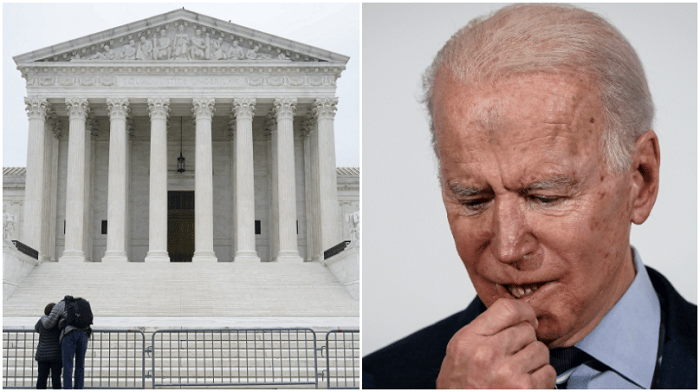 President Biden is moving forward with setting up a commission to study Supreme Court reforms which could, according to the Daily Mail, lead the way to 'court-packing.'
