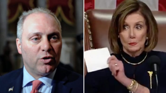 Steve Scalise blasted Nancy Pelosi for portraying Republicans as the enemy, asserting the characterization was a means to attack the Second Amendment.