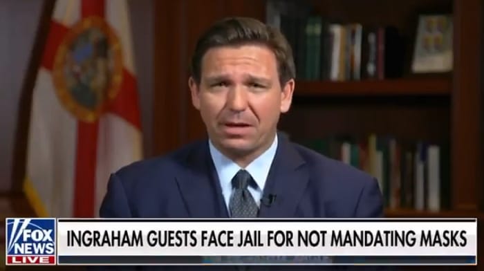 Florida Governor Ron DeSantis announced that anyone charged for violating COVID restrictions in his state will be pardoned.