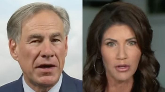 Kristi Noem Abbott Texas