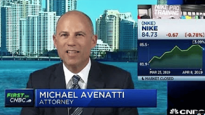 Michael Avenatti, the brash anti-Trump lawyer, cried during a speech before he was sentenced to two and a half years in prison for his attempt to extort Nike.