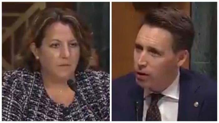 Senator Josh Hawley grilled Deputy Attorney General (AG) Lisa Monaco over a memo distributed by AG Merrick Garland which mobilizes the FBI to address parents who ‘pose a threat’ at school board meetings.