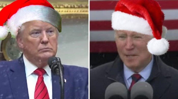 A video of Donald Trump 'singing' a holiday song called 'Merry Christmas, Sleepy Joe' to President Biden went viral recently.