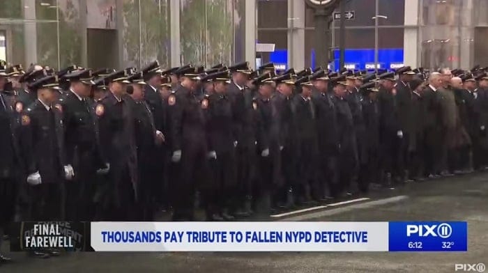A NYC teacher has been fired after suggesting officers flooding the streets during the funeral of fallen NYPD Detective Jason Rivera should be the target of "reciprocity" for an incident in 2020 involving an NYPD SUV and Black Lives Matter protesters.