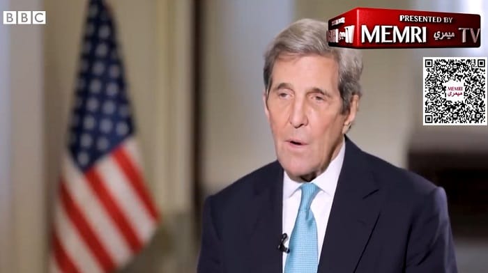 White House Climate Envoy John Kerry, commenting on the situation in Ukraine, expressed concern over the "massive emissions consequences" involved in the Russia invasion.