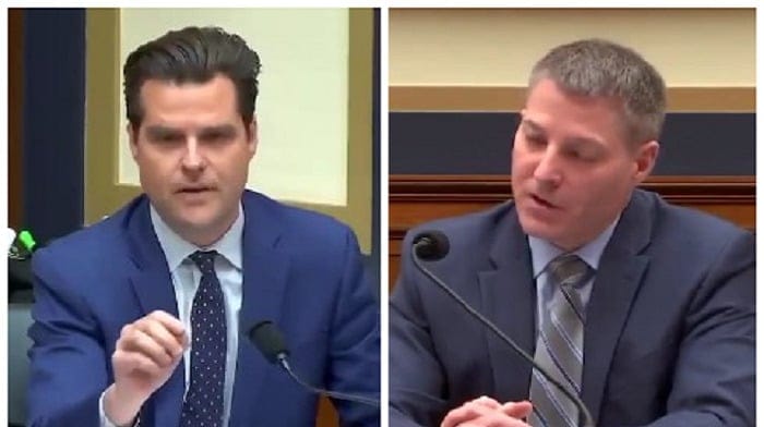 Matt Gaetz entered a copy of Hunter Biden's laptop hard drive into the congressional record after a top official from the FBI's Cyber Division testified that he did not know what the bureau had done with the computer itself.