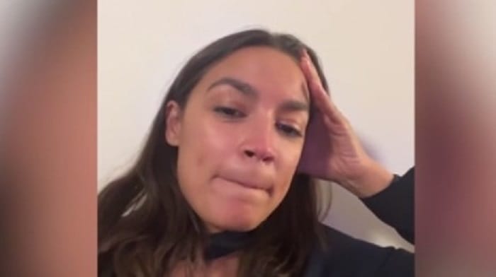 AOC had tears well up in her eyes during an Instagram Livestream as she became visibly having to "relive" the events of January 6th.